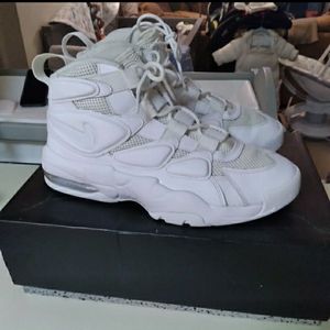 Nike Air Max Uptempo 2 "Triple White" Size 9